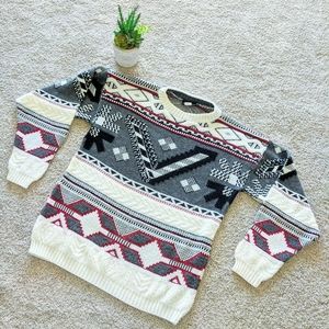 Vintage Apparatus Ski Chalet Crew Neck Sweater XL